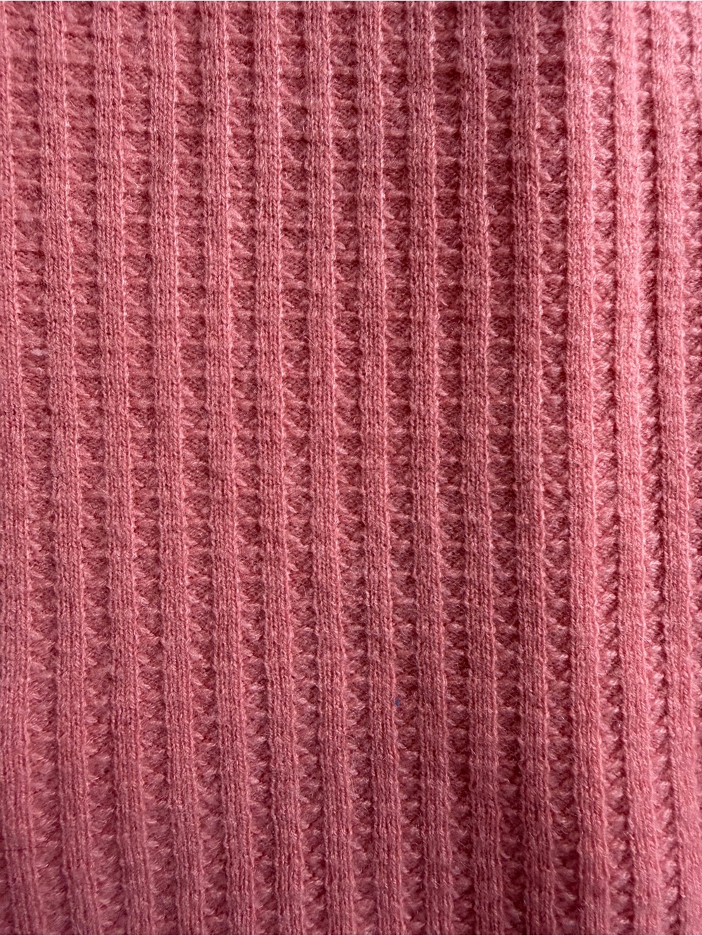 Garnet Hill Womens Pink 100% Cashmere Ribbed Knit Open Front V-Neck Cardigan M - Picture 7 of 7